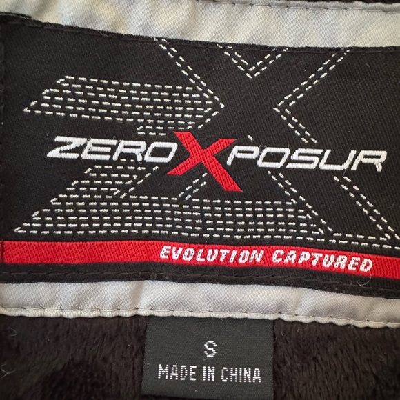 Women’s Zeroxposur Down Puffer Silver Jacket Removable Hood Size Small *read* - Picture 9 of 10